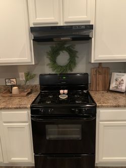 Black Frigidaire Gas Range