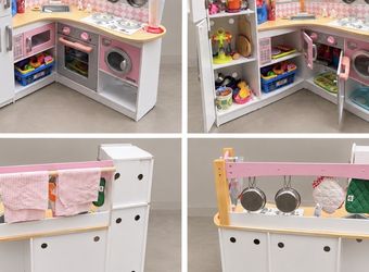 Wooden Play Kitchen + Tons of Accessories!