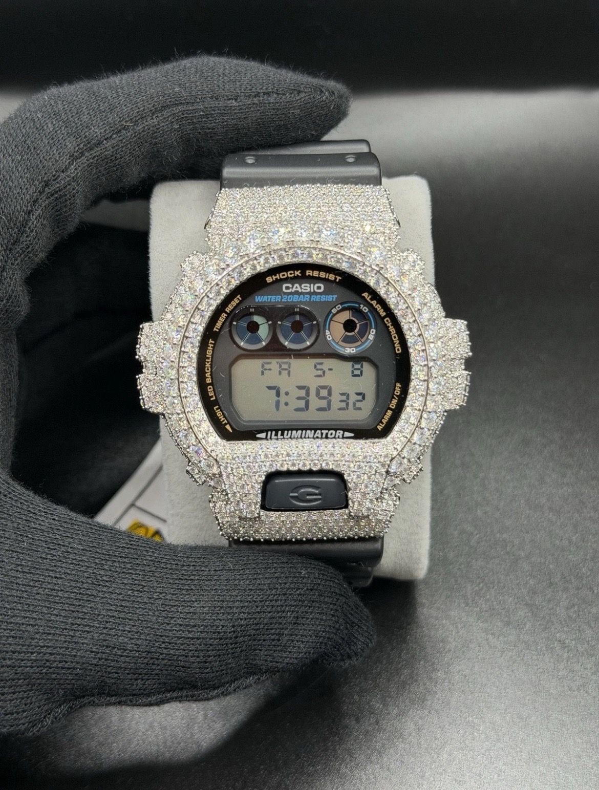 Custom Iced Out G-Shock DW-6900 – Brand New
