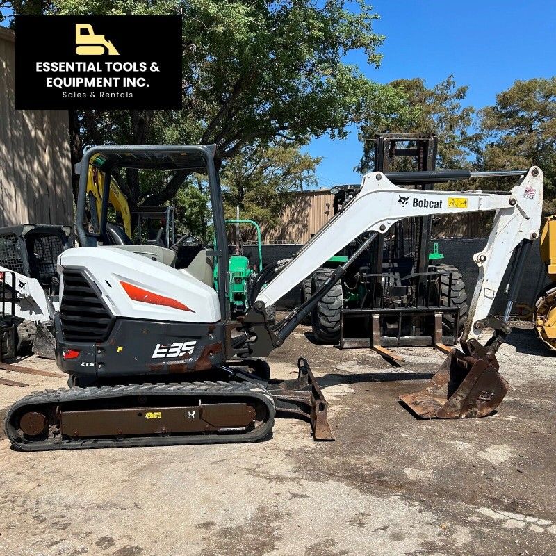 2018 Bobcat E35i Tracked Diesel 8,000lb Mini Excavator Kubota