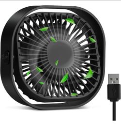 RJVW 4 Inch Small USB Desk Fan, 3-Speed & 360°Rotatable Cooling Fan
USB-Powered Desktop Fan for Home Office Bedroom Dorm Indoor Outdoor Summer Gift