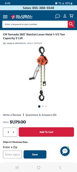 Chain hoist CM 360 Tornado