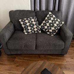 Gray love seat 