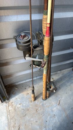 Old fishing poles