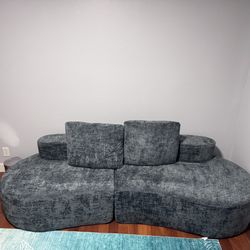 Like New 98” Half Look Sofa 