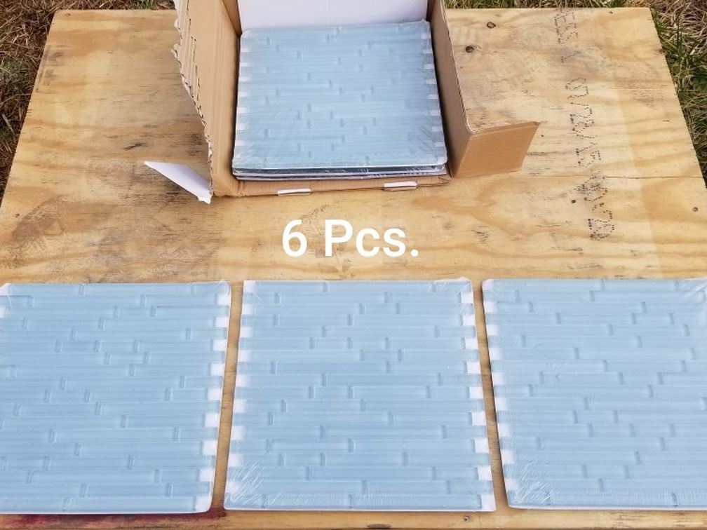 Spa Blue Glass Backsplash Tile