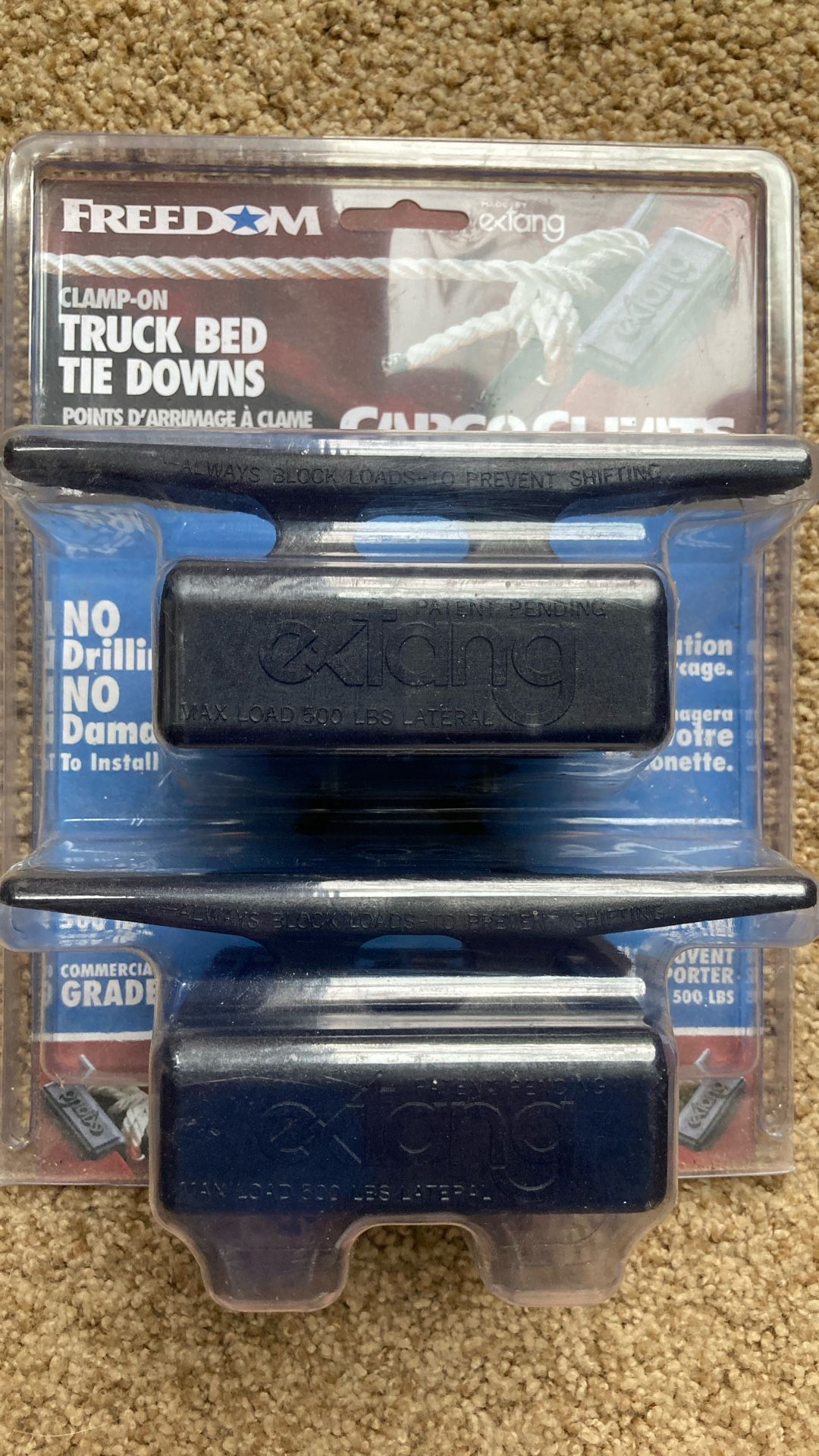 Truck Bed Tie Downs Clamp-on