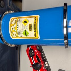 Rare vintage Bazooka SAS “Bass In A Bottle” subwoofer enclosure with NOS (Nitrous Oxide Systems) styling.