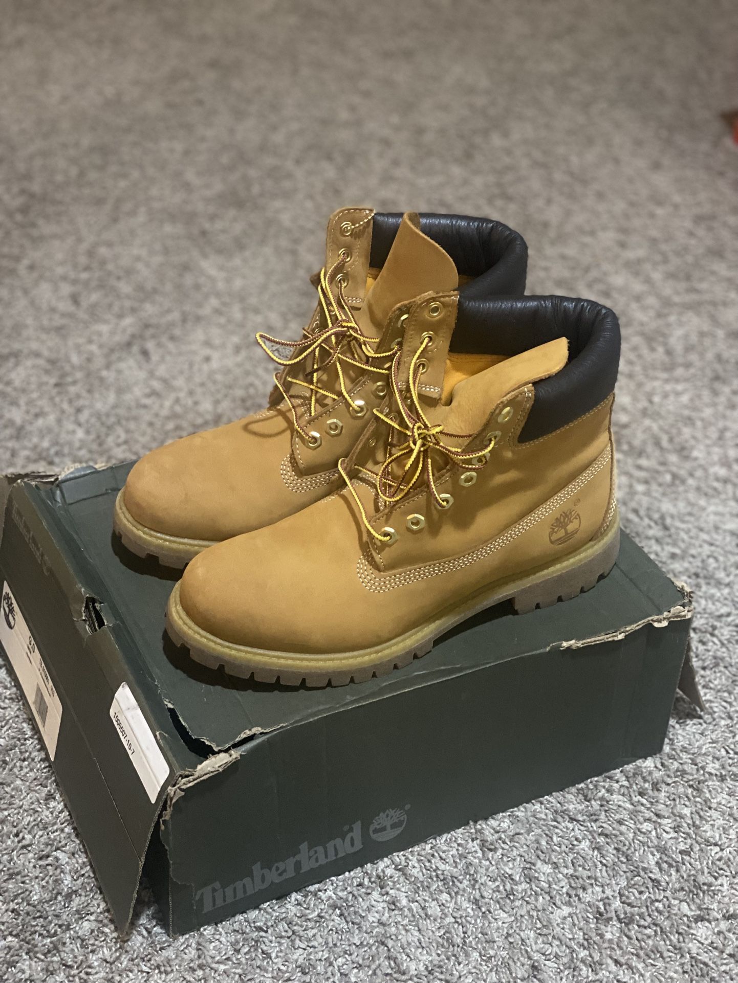 Wheat Timberland Boots Size 9