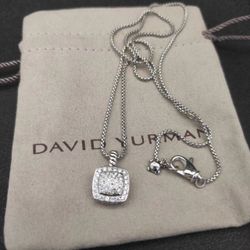 David Yurman Albion Diamond Pave Pendant With Chain