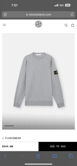 Stone Island Fleece Crewneck Sweater