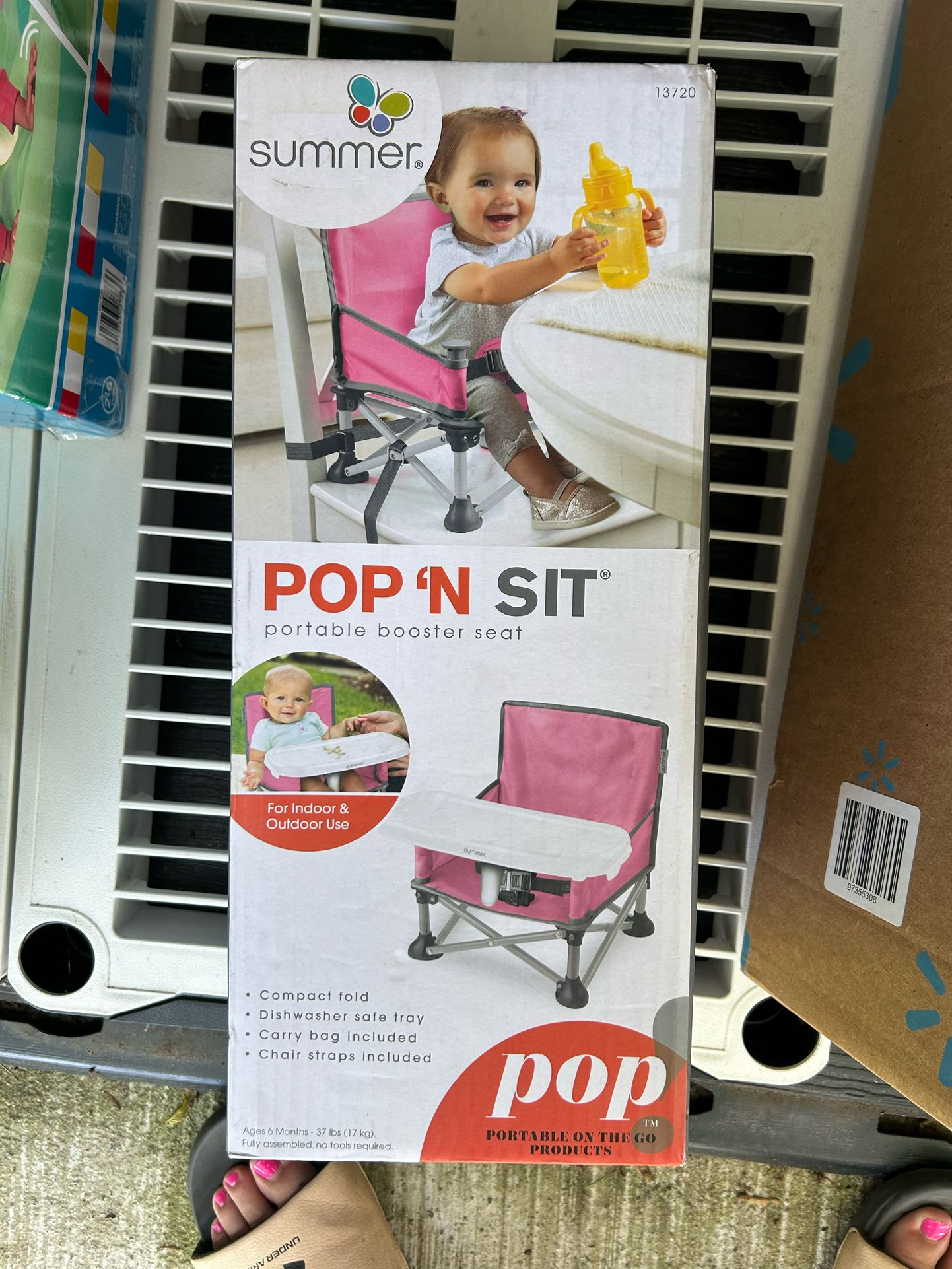 Brand New Pop And Sit Booster Seat 