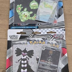 For Sale:
Brand New in Box Pokemon Trading Card Game TCG Scarlet & Violet Black Bolt and White Flare Tech Sticker Collection