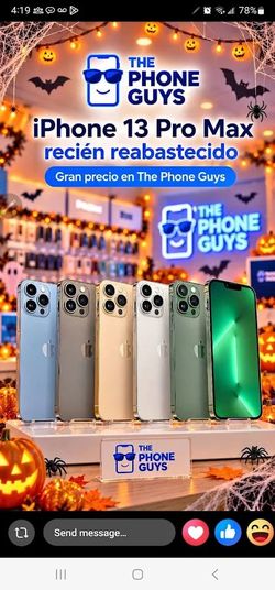 iPhone 13 Pro Max 6.7" (Unlocked) 128GB Excellent Sierra Blue