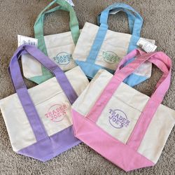 NEW Trader Joe’s Mini canvas Tote Bags