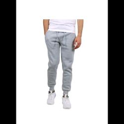 BASTION TRAIL MEN'S FLEECE DRAWSTRING JOGGER PANTS - SIZE: MEN L - Charcoal
