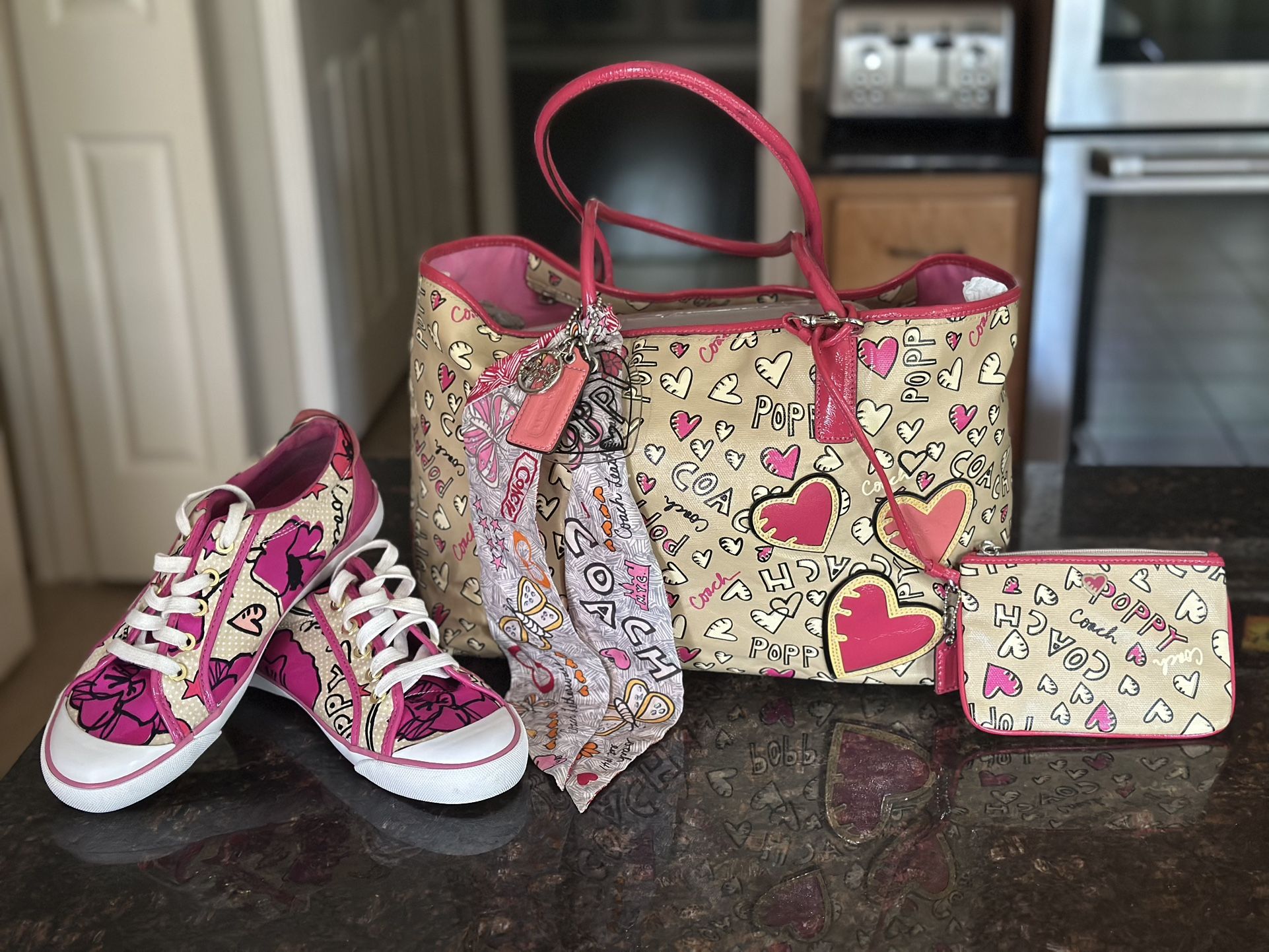 Authentic Coach Purse And Shoes 81/2