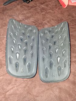 Shin guards for soccer.