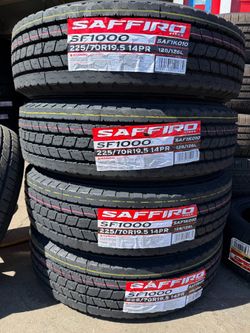 Saffiro 225/70R19.5 14PR Tires – Set of 4 new