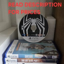 PS5 GAMES, FIRM PRICE, GOOD CONDITION, READ DESCRIPTION FOR PRICES