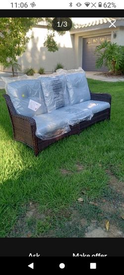 Patio furniture patio couch patio sofa outdoor couch outdoor sofa brand new free patio cover with purchase ✅🆕