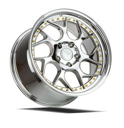 18x8.5 AodHan DS01 Vacuum w/Gold Rivets Wheels