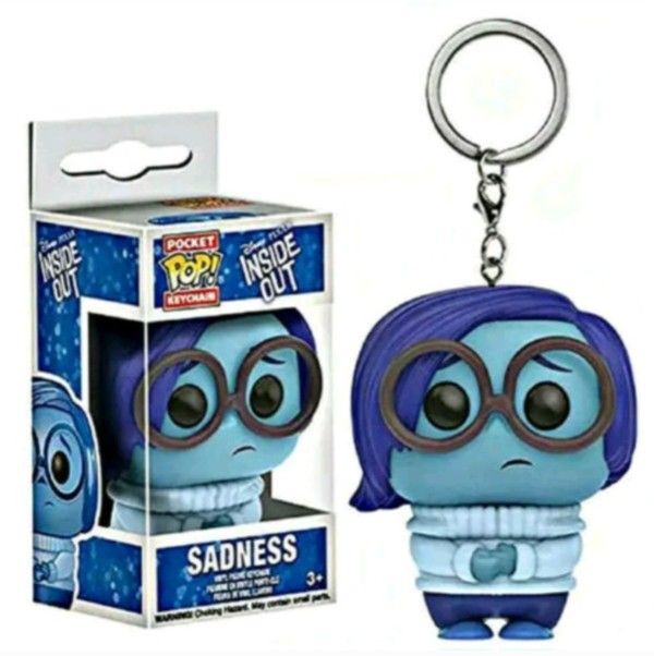 New Funko pocket Pop sadness Fron inside Out Keychain