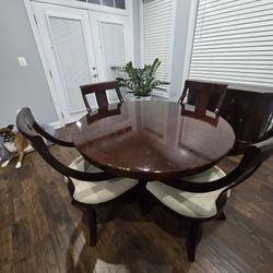 Breakfast Dining Set With Buffet