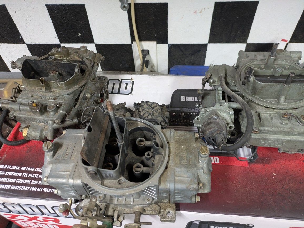 3 Holley Carburetors