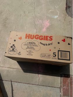 168 Huggies Diapers size 5