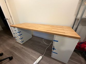 IKEA countertop Alex drawer desk