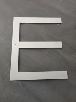 Stainless Steel Letter - E