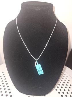 Sterling Silver Moissanite Pendant Necklace
