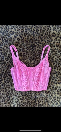 victorias secret pink corset top🩷