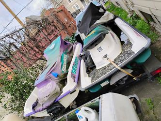 2 Jetskis And Trailer