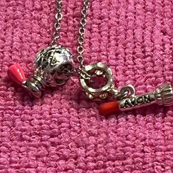 AVON Perfume And lipstick charm Necklace. New never been used 