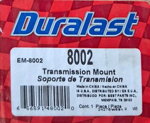 Brand New Duralast 8002 Transmission Mount (EM-8002)