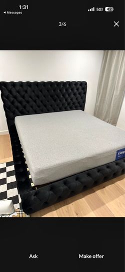 NEW KING BED FRAME WITH MATTRESS