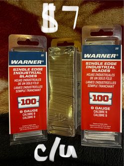 Warner Single Edge Industrial Blades 100-Pack