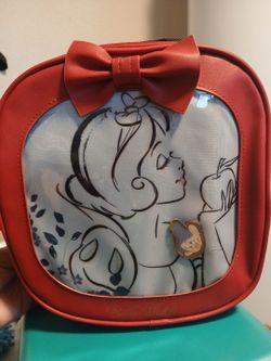 Snow white back pack pin collector