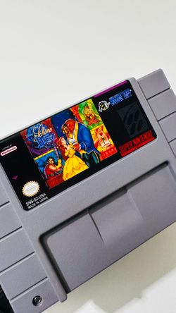 Disney Beauty and the Beast SNES Game Cartridge