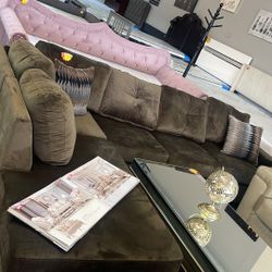 Brown Sectional