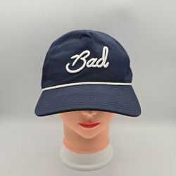 Bad Birdie Navy Blue Golf Adjustable Snapback Hat (Missing Top Pin) 10