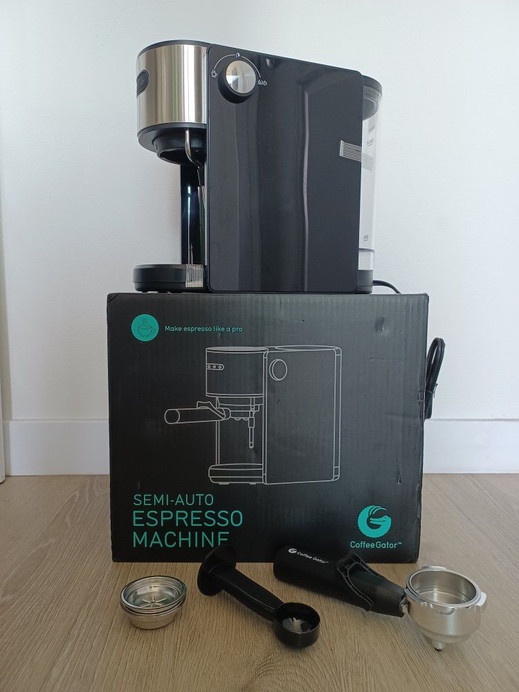 Coffee Gator Semi Automatic Espresso Machine w/Frother and