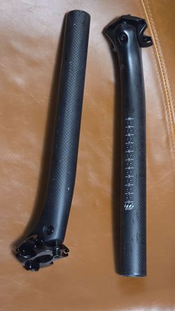 2 pack Carbon Fiber seatpost Road Bike Offset Bicycle Seat Post