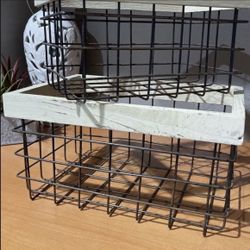 Home Decor- Decorative Baskets $15 For The Both