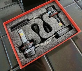 H7 LED Headlight Bulb,  High-Focus Extremely Bright 6500K Cool White Conversion Kit - Adjustable Beam, Halogen Replacement