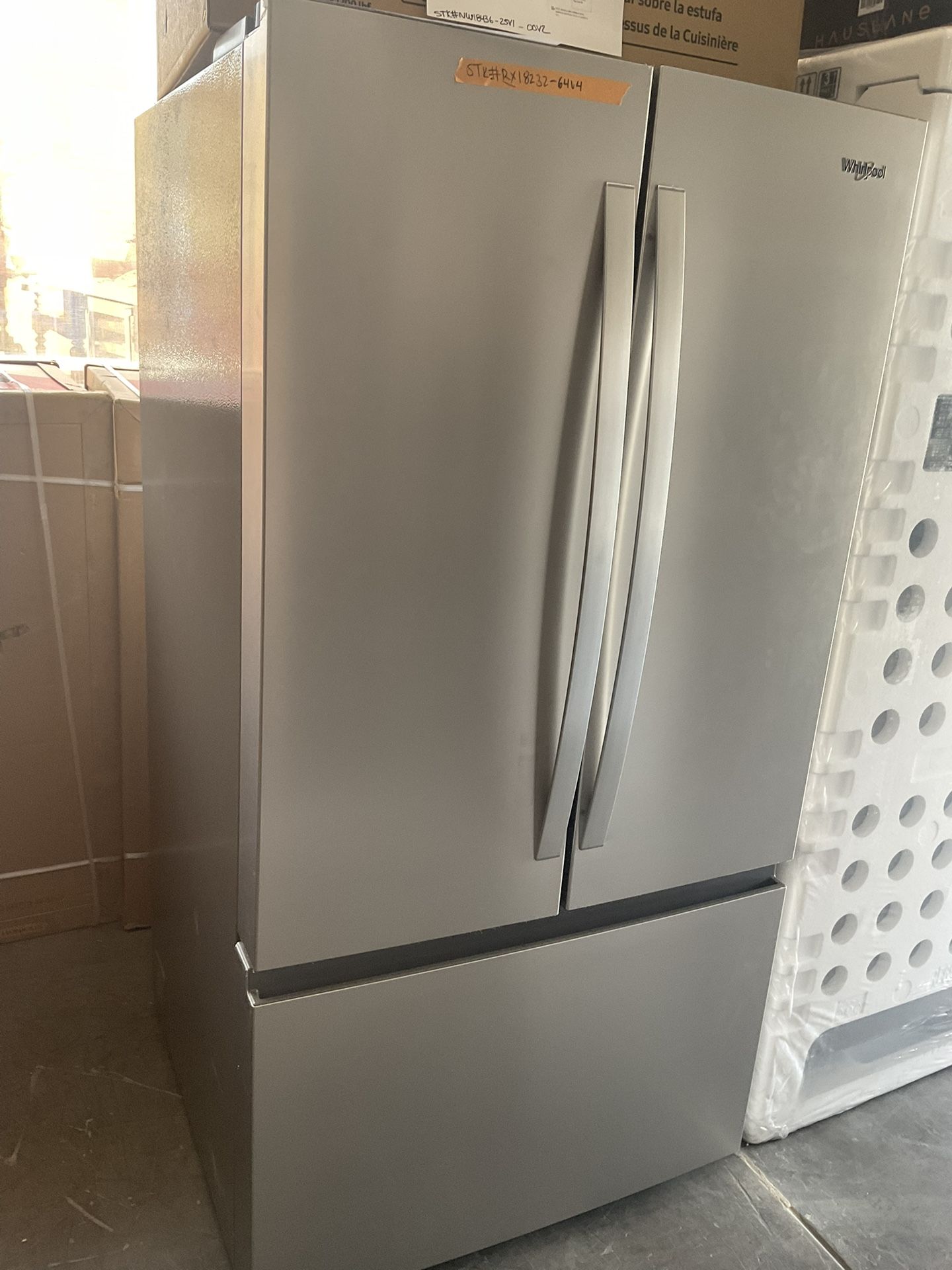 Whirlpool 31 cu ft Freestanding French Door Refrigerator in Stainless Steel with Ice Make