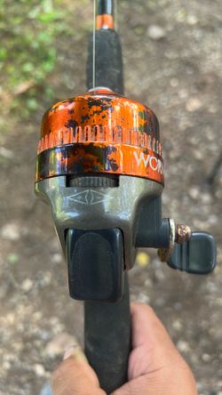 Fishing rod push button