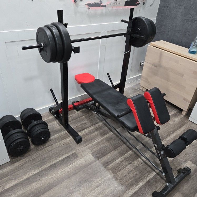 Weight bench set